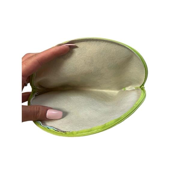 St Jude Religious Zippered Pouch Green Floral Cosmetic Bag 8x6 NWT - Picture 2 of 5